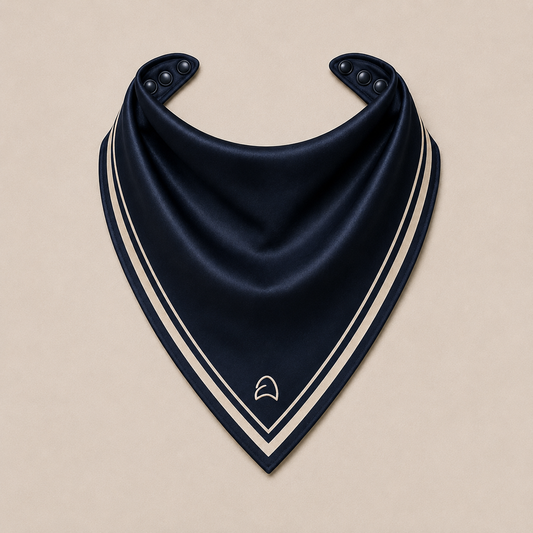 Draped Scarf/Bandana — Navy