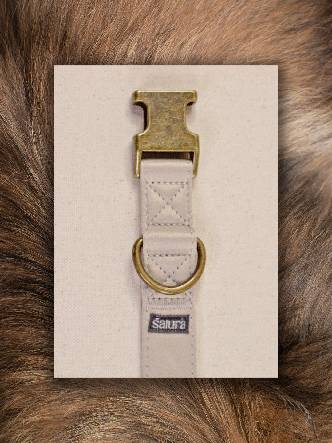 Satin-lined collar - Taupe