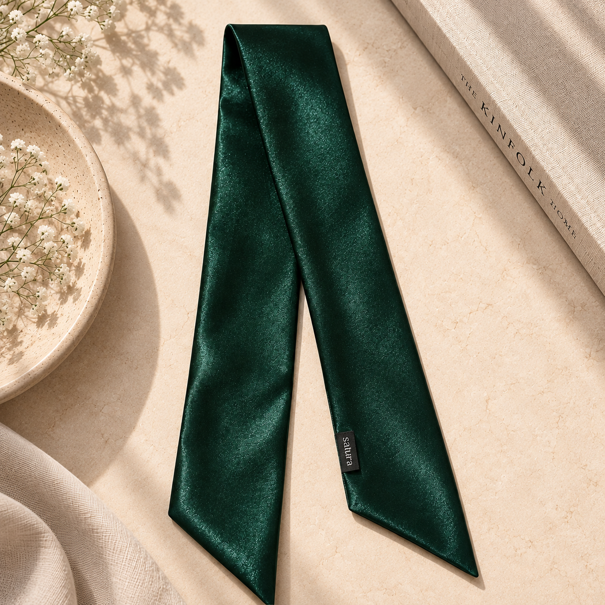 The Mini Scarf - Bottle green