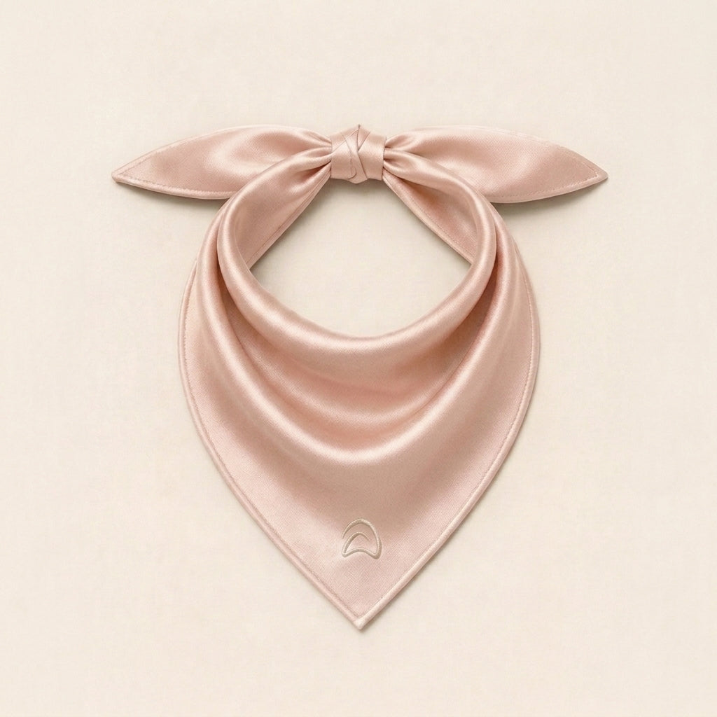 Satin Scarf — Champagne Blush