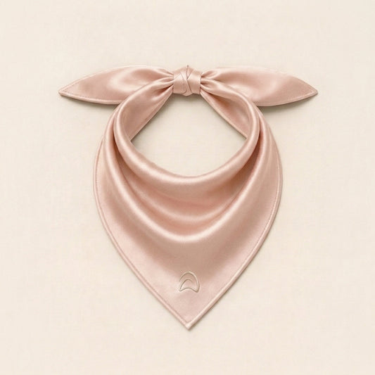 Satin Scarf — Champagne Blush