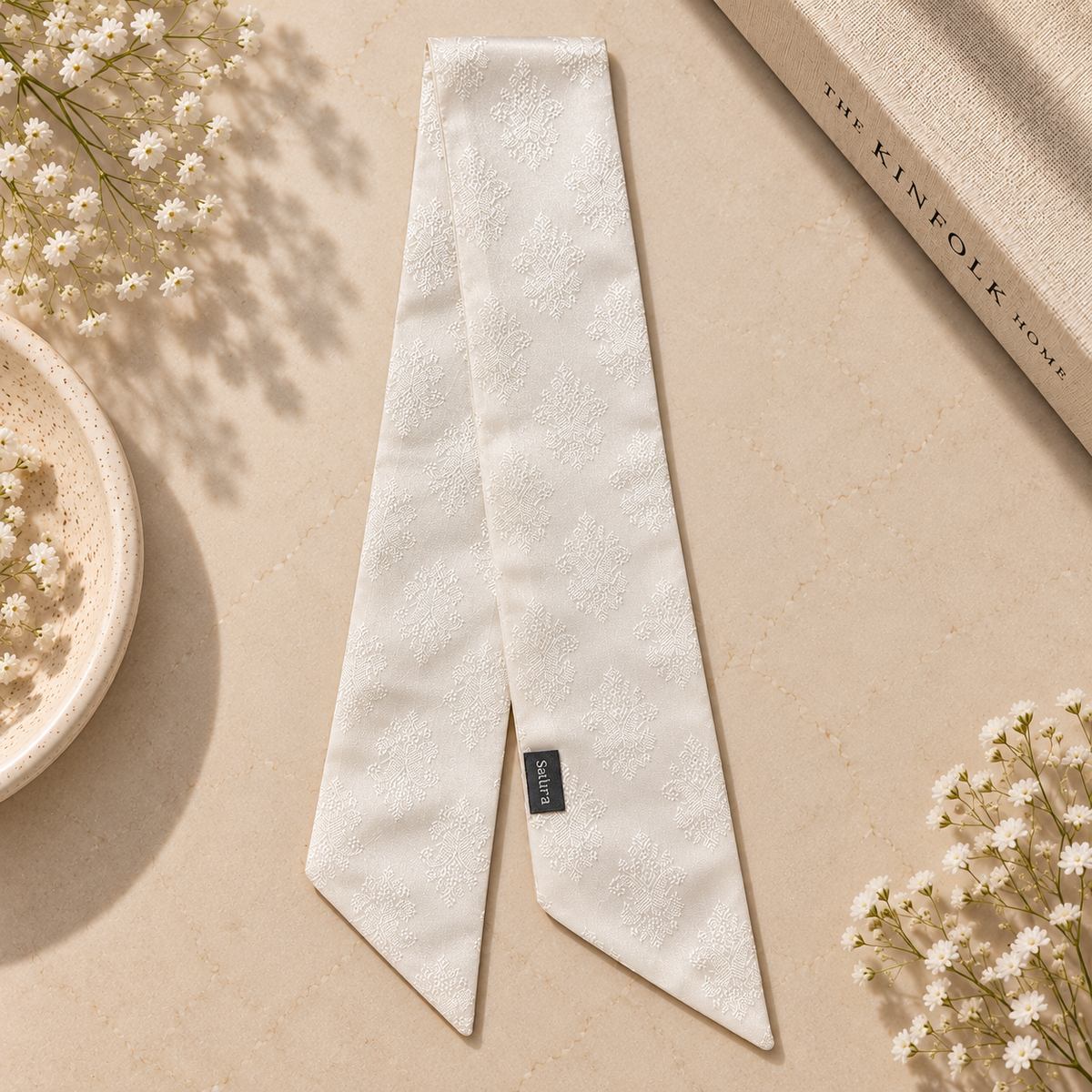 The Mini Scarf - Pearl