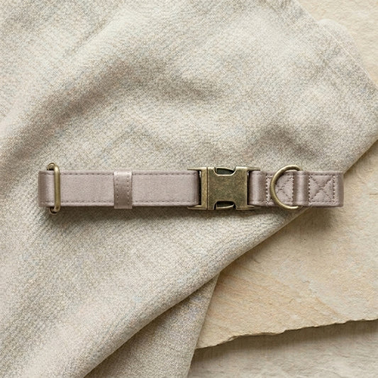 Satin-lined collar - Taupe
