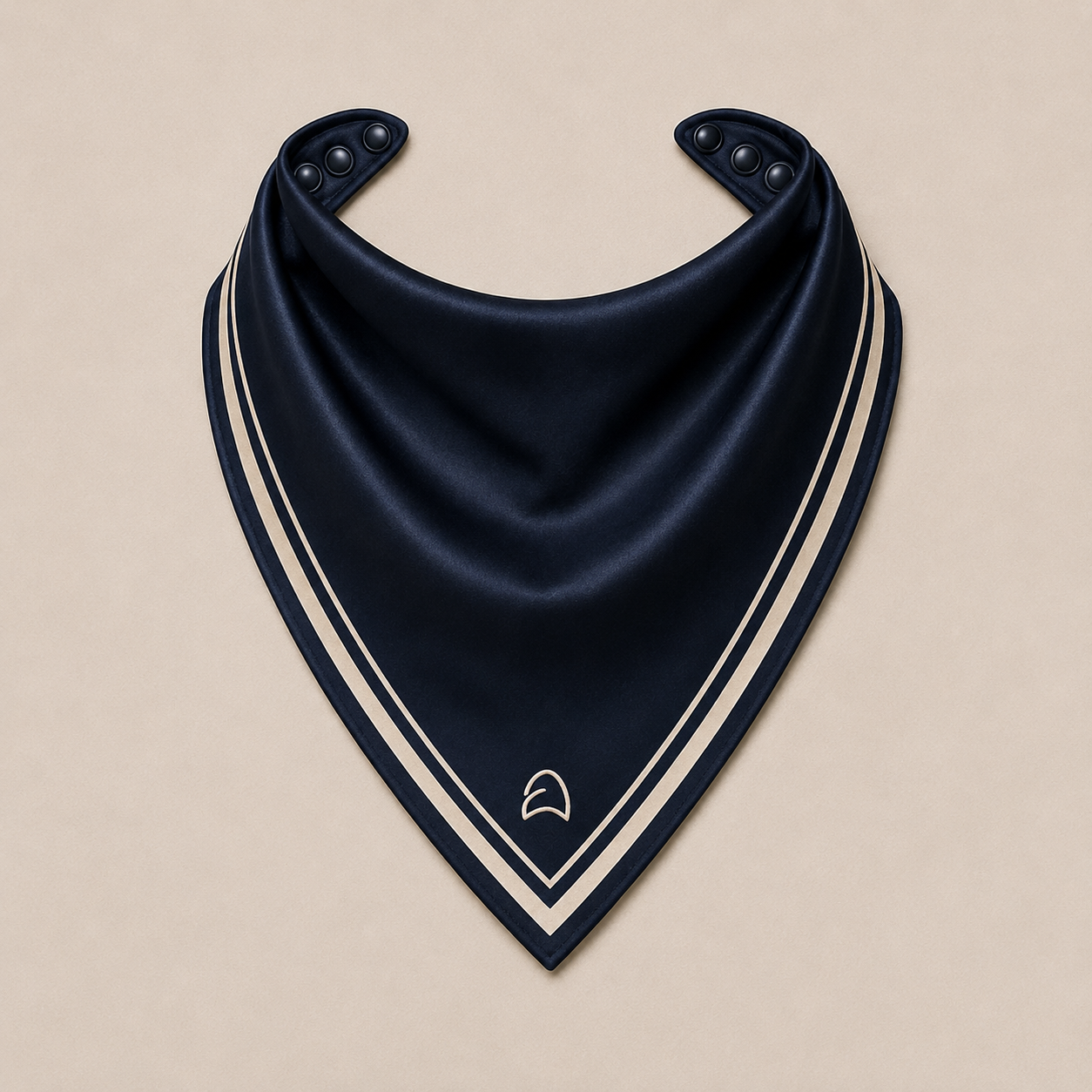 Draped Scarf/Bandana — Navy