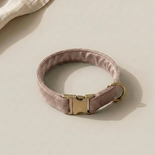 Satin-lined collar - Taupe